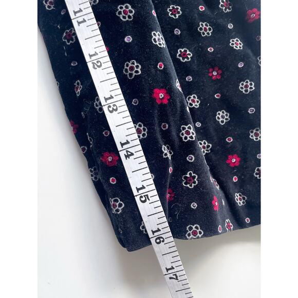 Girl's Vintage Black Floral Old Navy Bib Overalls Size 6/7 - Picture 6 of 6